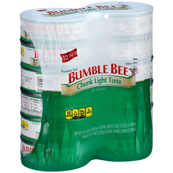 Bumble Bee Chunk Light Tuna in Water (5 oz., 12 ct.) For Sale