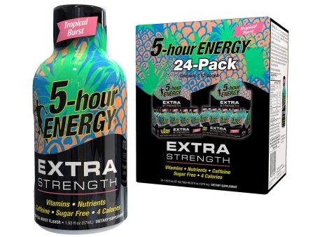 5-hour ENERGY Shot, Extra Strength, Tropical Burst (1.93 oz., 24 pk.) For Discount