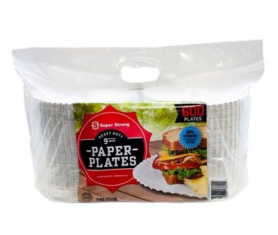 Super Strong Heavy-Duty Paper Plates, 9  (600 ct.) Online Hot Sale