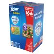 Ziploc Slider Storage Bags 166 Count Variety Pack: Quart (96 ct.), Gallon (70 ct.) Online Sale