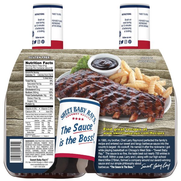 Sweet Baby Ray s Barbecue Sauce (40 oz., 2 pk.) For Discount