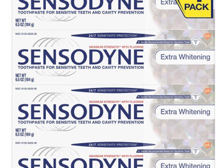 Sensodyne Extra Whitening Toothpaste (6.5 oz., 4 pk.) on Sale