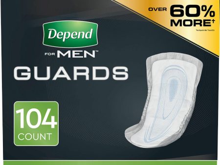 Depend Incontinence Guards for Men, Maximum Absorbency (2 pk. 52 ct., ea.) Hot on Sale