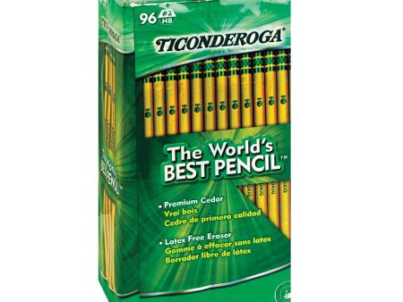 Ticonderoga Woodcase Pencil, HB #2, Yellow Barrel, 96ct. For Cheap