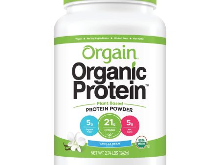 Orgain Organic Protein Plant Based Powder Vanilla Bean (2.74 lbs.) on Sale