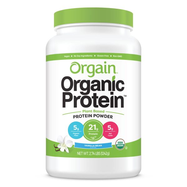 Orgain Organic Protein Plant Based Powder Vanilla Bean (2.74 lbs.) on Sale