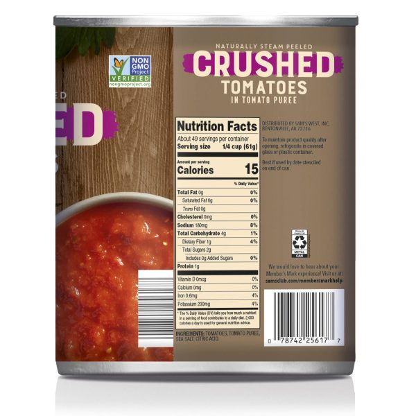 Member s Mark Crushed Tomatoes In Tomato Puree (105 oz. can) Online Hot Sale