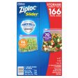 Ziploc Slider Storage Bags 166 Count Variety Pack: Quart (96 ct.), Gallon (70 ct.) Online Sale