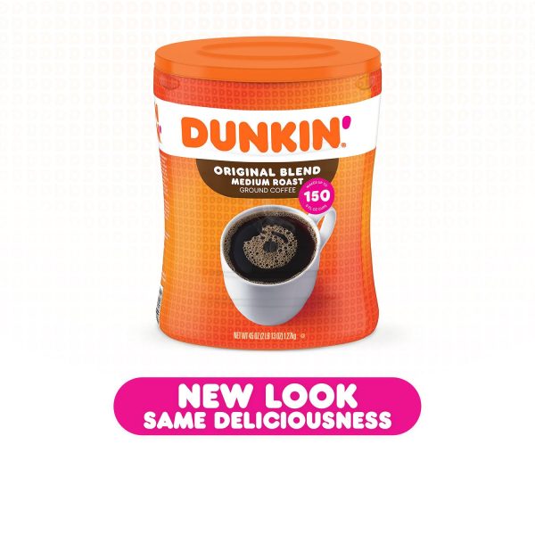 Dunkin  Donuts Original Blend Ground Coffee, Medium Roast (45 oz.) Supply