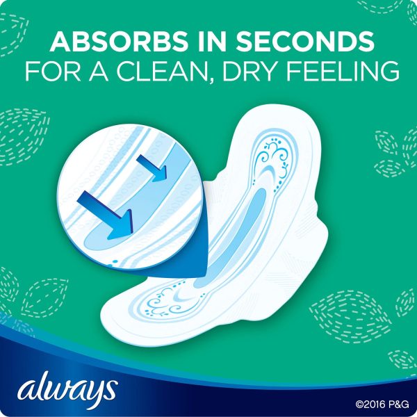 Always My Fit Ultra Thin Size 3 Extra Long Super Pads With Wings Unscented (114 ct.) Discount