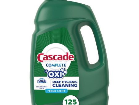 Cascade Complete Gel + Oxi, Dishwasher Detergent Liquid (125 oz.) Discount