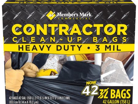 Contractor Clean-Up Trash Bags (42 gal., 42 ct.) Online Hot Sale