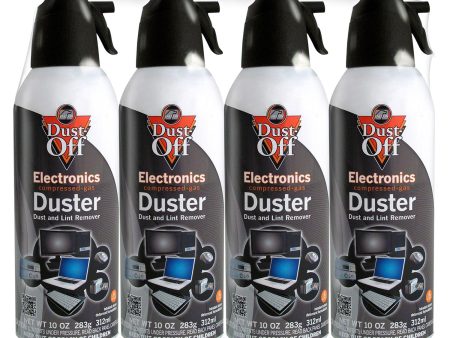 Falcon Dust-Off Electronics Compressed Gas Duster (4 Pack) Hot on Sale