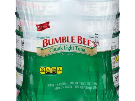 Bumble Bee Chunk Light Tuna in Water (5 oz., 12 ct.) For Sale