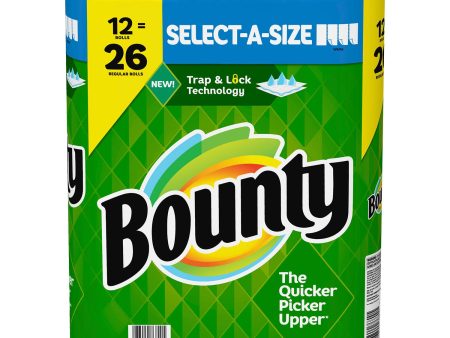 Bounty Select-A-Size Paper Towels, White (108 sheets roll, 12 ct.) Sale