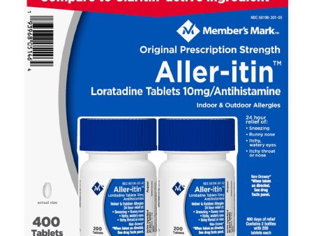 Member’s Mark Aller-itin Loratadine Tablets 10mg, Antihistamine (400 ct.) Cheap