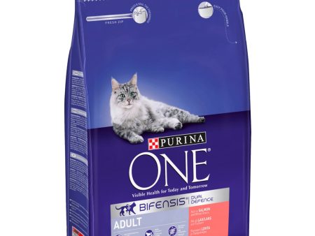 Purina One Adult Cat Salmon and Whole Grain 3KG Hot on Sale