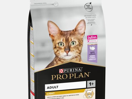 PRO PLAN Light Adult Dry Cat Food with Turkey Hot on Sale