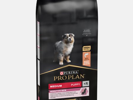 PRO PLAN Medium Puppy for Sensitive Skin with Salmon Dry Food 12KG Discount