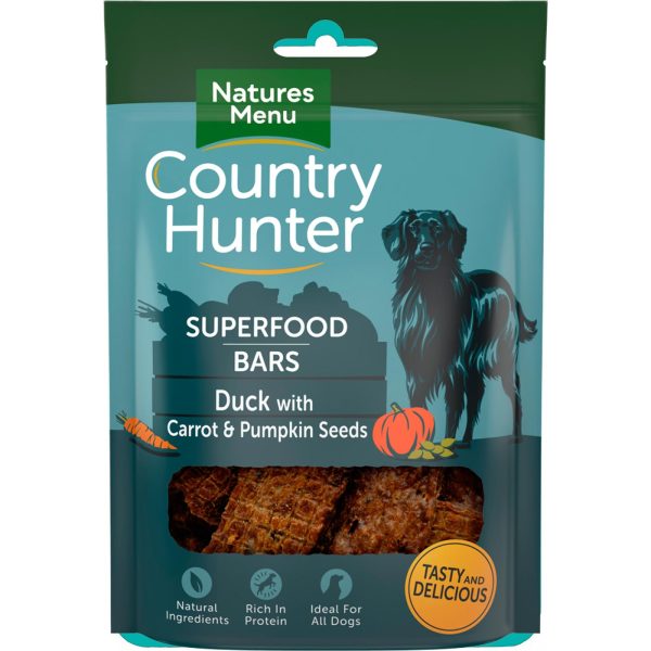 Natures Menu Country Hunter Duck Superfood Bars 100g on Sale