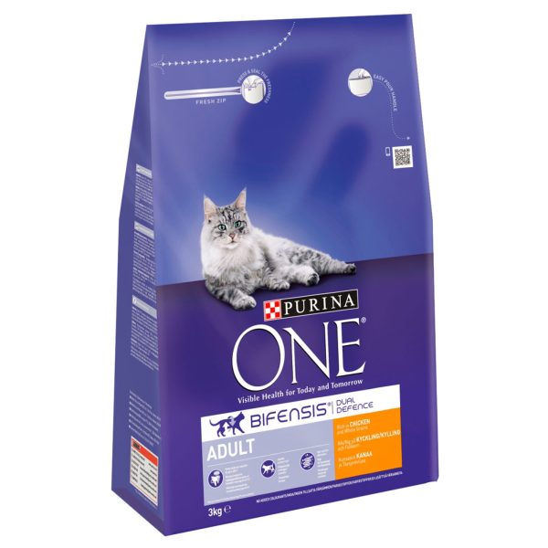 Purina One Adult Cat Chicken and Whole Grain Dry Food 3KG on Sale